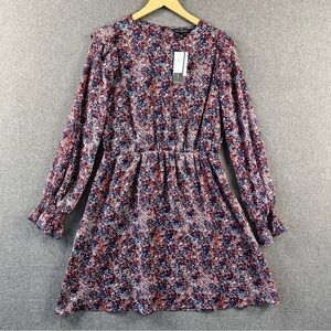 NWT Banana Republic Long-Sleeve Printed Dress – New With Tags